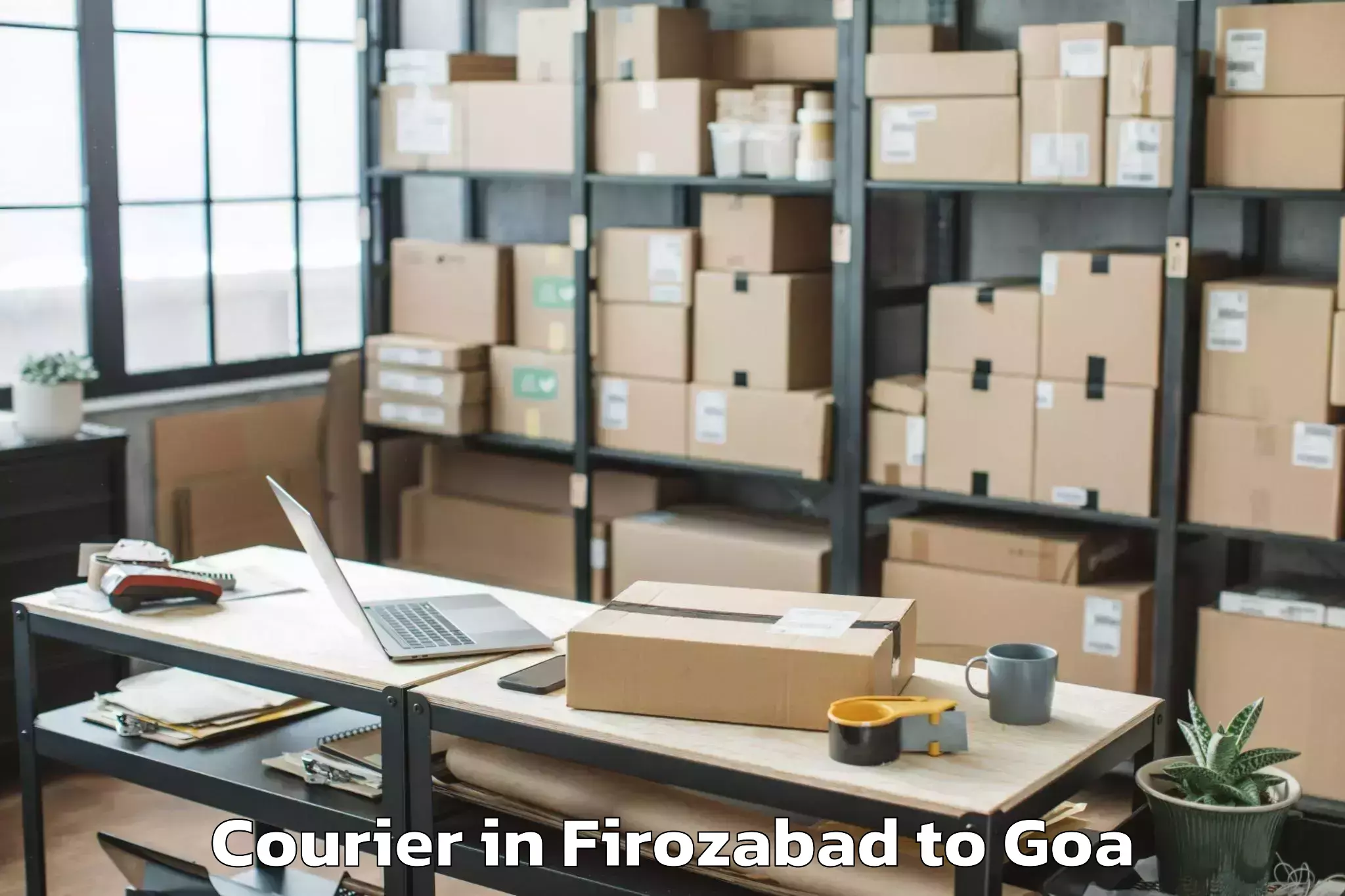 Trusted Firozabad to Guirim Courier